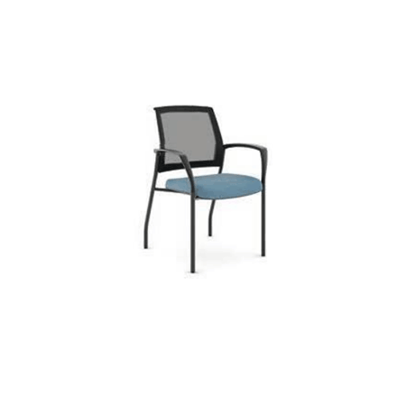 Side Chair with Arms Black Frame