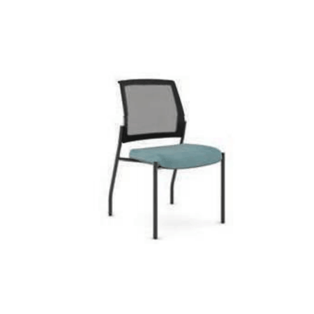 Armless Side Chair Black Frame