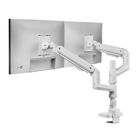 PDS Dual Monitor Arm-White